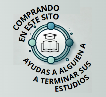 Comprando en este sitio ayudas a los estudiantes a terminar su carrera